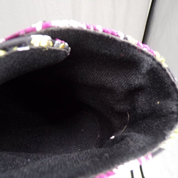 Pretty Floral Embroidered Fabric Heeled Boots. Women's Size EU 41 US 10-10.5 - Picture 12 of 12